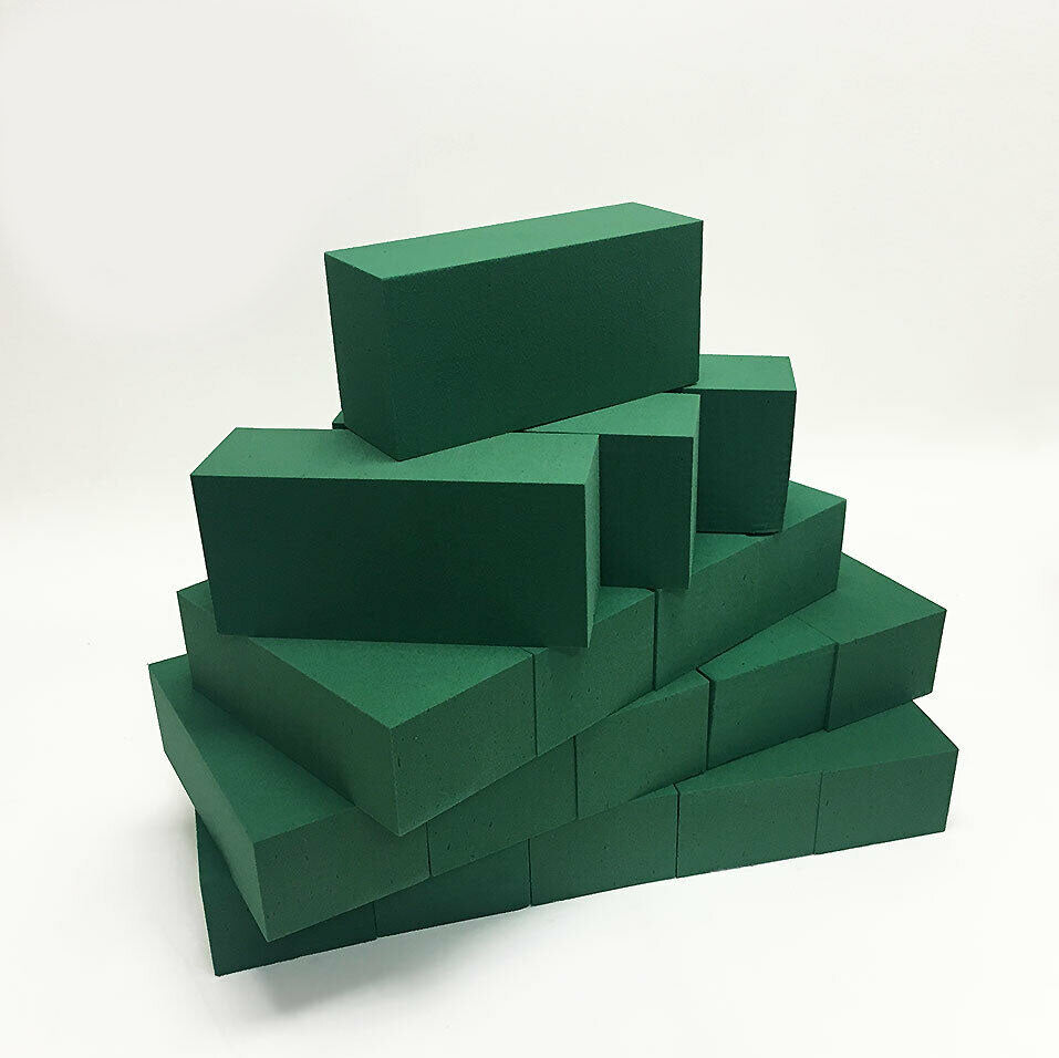 Floral Foam Brick: Box of 48 Bricks - Green
